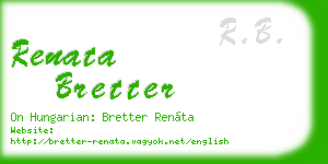 renata bretter business card