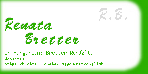 renata bretter business card